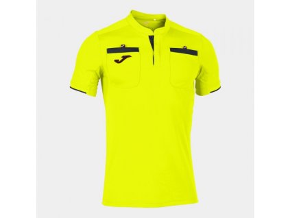 Pánské tričko rozhodčího JOMA REFEREE SHORT SLEEVE T-SHIRT FLUOR YELLOW (Velikost 2XL, Barva AMARILLO FLUOR)