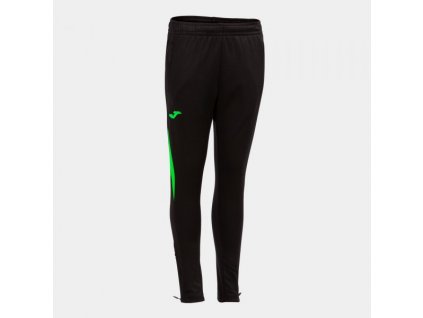 Pánské/Chlapecké sportovní tepláky JOMA CHAMPIONSHIP VII LONG PANTS BLACK FLUOR GREEN (Velikost 2XL, Barva NEGRO-VERDE FLUOR)