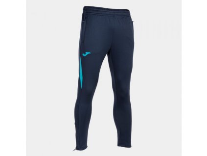 Pánské/Chlapecké sportovní tepláky JOMA CHAMPIONSHIP VII LONG PANTS NAVY FLUOR TURQUOISE (Velikost 2XL, Barva NAVY)