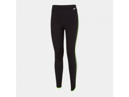 Dámské sportovní legíny JOMA COMBI TORNEO LONG TIGHTS BLACK FLUOR GREEN (Velikost L, Barva NEGRO-VERDE FLUOR)
