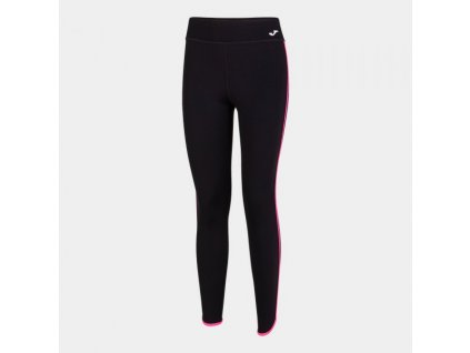 Dámské sportovní legíny JOMA COMBI TORNEO LONG TIGHTS BLACK FLUOR PINK (Velikost L, Barva BLACK)