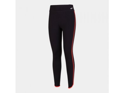 Dámské sportovní legíny JOMA COMBI TORNEO LONG TIGHTS BLACK CORAL (Velikost L, Barva NEGRO-CORAL)