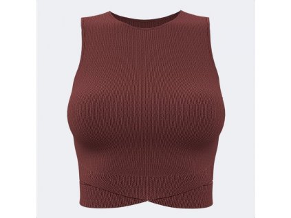 Dámský top na jógu JOMA CORE TOP BURGUNDY (Velikost L-XL, Barva BURGUNDY)
