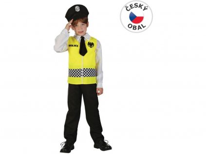 Kostým na karneval Policie, 120-130cm