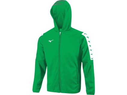 Chlapecká sportovní mikina Mizuno Nara Interlock Track Jacket Jr / Green (Velikost 116)