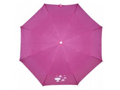 Dětský skládací deštník Derby Mini potiskem Kočka Růžový