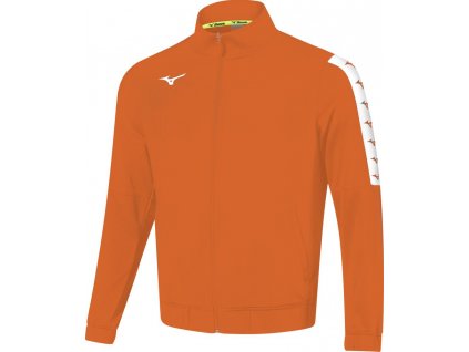 Pánská běžecká bunda Mizuno Nara Interlock Track Jacket M - Orange
