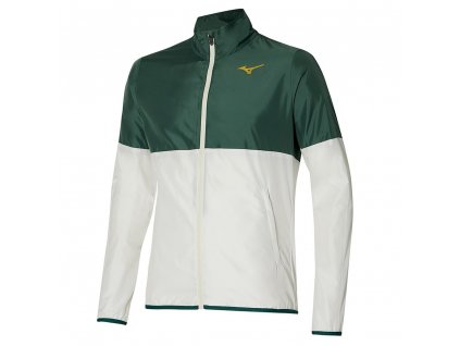 Pánská sportovní bunda Mizuno Printed Jacket/Pineneedle/White/S