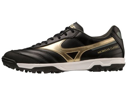 Pánská fotbalová obuv Mizuno MoreliaSalaClassicTF / Black/Gold/Dark Shawdow