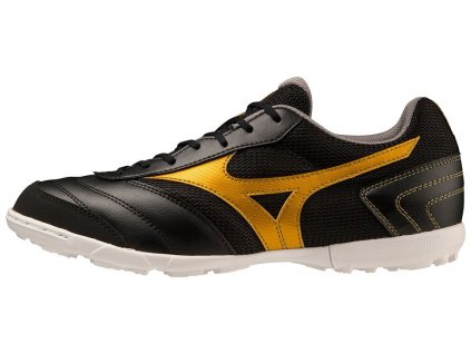 Pánská fotbalová obuv Mizuno MoreliaSalaClubTF / Black/MP Gold