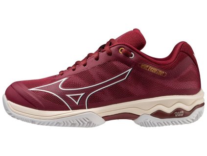 Dámská tenisová obuv Mizuno WAVE EXCEED LIGHT CC/Cabernet/White/Papyrus (Velikost 38.5/5.5)