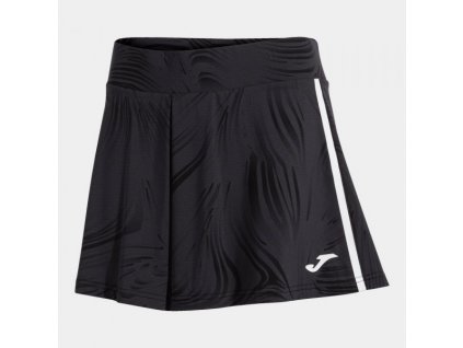 Dámská tenisová sukně JOMA CHALLENGE SKIRT BLACK (Velikost 2XL, Barva BLACK)