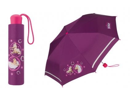 Dívčí skládací deštník Scout Pink Horse