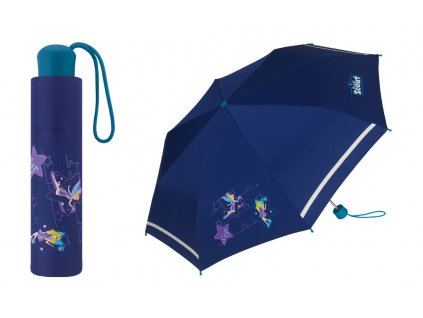 Dívčí skládací deštník Scout Blue star