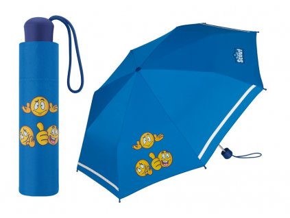 Chlapecký skládací deštník Scout Emoji Blue
