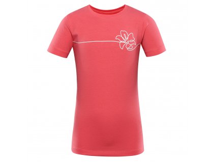 Dětské bavlněné triko ALPINE PRO RENFO calypso coral varianta pa