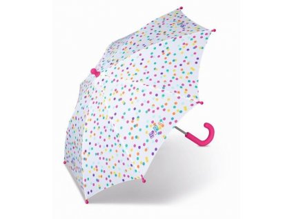 Dívčí holový deštník Esprit bílý s puntínky 50809
