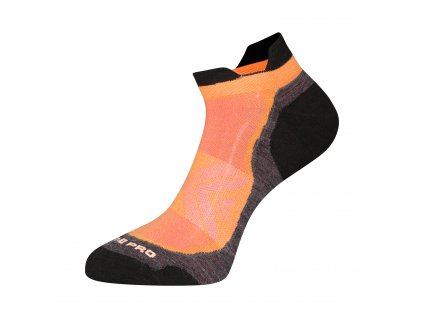 Kotníkové ponožky z merino vlny ALPINE PRO WERDE neon salmon