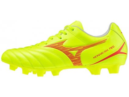 Pánská fotbalová obuv Mizuno MONARCIDA NEO III SELECT MD / Safety Yellow/Fiery Coral 2 / 39.0/6.0