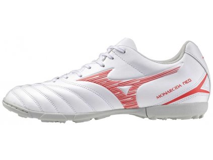 Pánská fotbalová obuv Mizuno MONARCIDA NEO III SELECT AS / White/Radiant Red / 40.0/6.5
