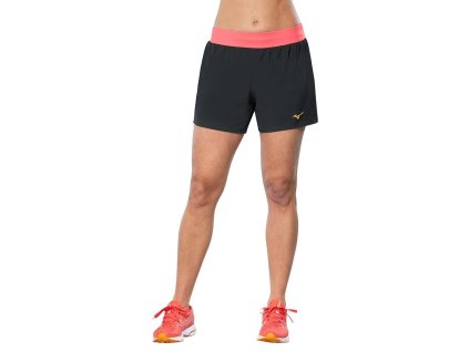 Dámské sportovní šortky Mizuno Alpha 4.5 Short / Black/Dubarry (Velikost L)