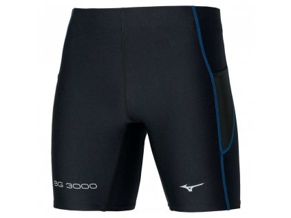 Pánské sportovní šortky Mizuno BG3000 Mid Tight / Black/Federal Blue