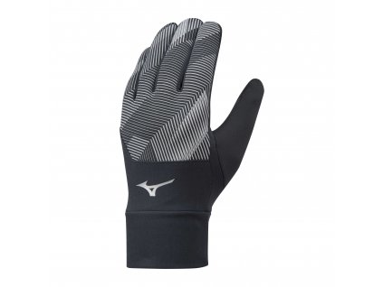 Běžecké rukavice Mizuno Windproof Glove - Black-Black