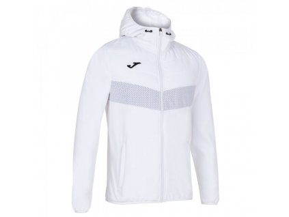 Pánská/Chlapecká sportovní bunda JOMA BERNA II HOODIE JACKET WHITE (Velikost 140, Barva WHITE)