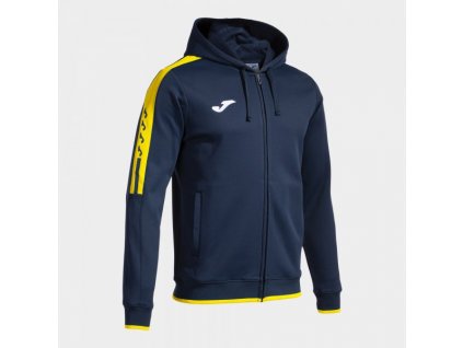 Pánská/Chlapecká sportovní mikina JOMA CHAQUETA CON CAPUCHA OLIMPIADA MARINO AMARILLO (Velikost 2XL, Barva NAVY-YELLOW)