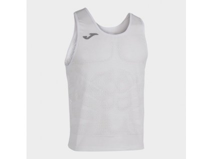 Pánské sportovní tílko JOMA MARATHON TANK TOP WHITE (Velikost S, Barva WHITE)