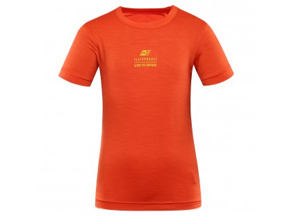 Dětské rychleschnoucí triko ALPINE PRO BASIKO spicy orange