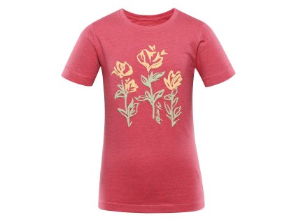 Dětské bavlněné triko ALPINE PRO BIGERO calypso coral varianta pa