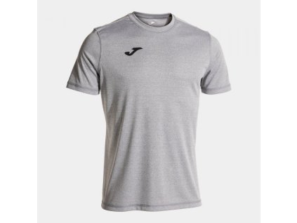 Pánské/Chlapecké sportovní tričko JOMA CAMISETA MANGA CORTA OLIMPIADA HANDBALL GRIS MELANGE NEGRO (Velikost 2XL, Barva GREY)