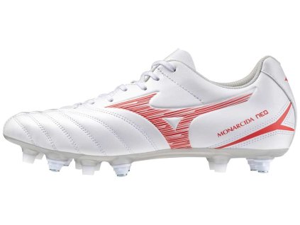 Pánská fotbalová obuv Mizuno MONARCIDA NEO III SELECT MIX / White/Radiant Red / 39.0/6.0