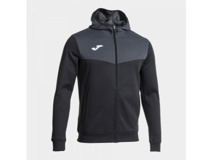 Pánská/Chlapecká sportovní mikina JOMA CHAQUETA CON CAPUCHA CAMPUS STREET NEGRO (Velikost 2XL, Barva BLACK)