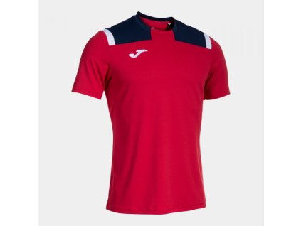 Pánské/Chlapecké sportovní tričko JOMA TOLEDO SHORT SLEEVE T-SHIRT RED NAVY