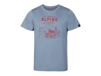 Pánské bavlněné triko ALPINE PRO GORAF blue mirage varianta pa