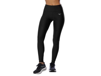 Dámské sportovní legíny Mizuno Impulse Core Long Tight / Black (Velikost XL)