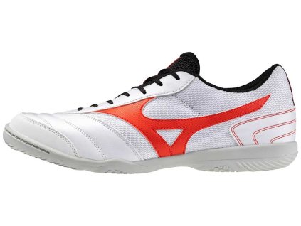 Pánská fotbalová obuv Futsal Mizuno MRL SALA CLUB IN / White/Radiant Red
