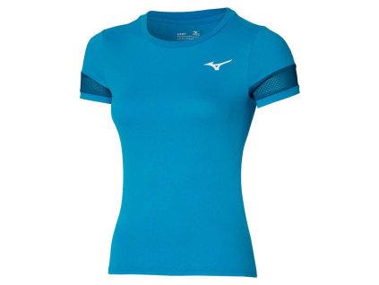 Dámské sportovní tričko Mizuno Athletics Mizuno Tee / Bluejay (Variant XL)