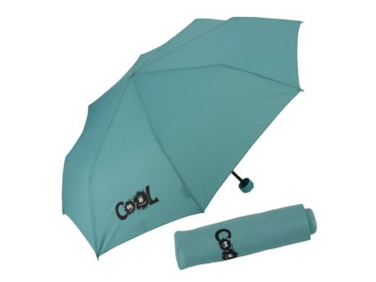 Dětský skládací deštník Derby Mini potiskem COOL sv.zelená