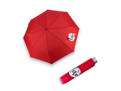 Dětský skládací deštník Doppler Mini Light Kids Red Love Červený