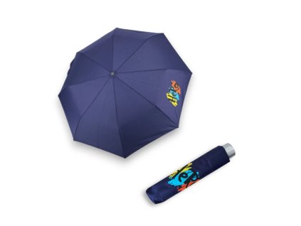 Dětský skládací deštník Doppler Mini Light Kids Navy Hero Tm. Modrý