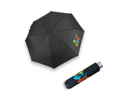 Dětský skládací deštník Doppler Mini Light Kids Black Hero Černá