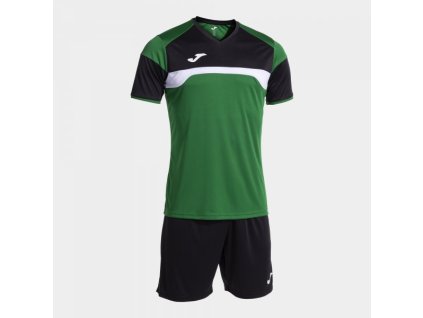 Pánská/Chlapecká sportovní souprava JOMA DANUBIO III SET GREEN BLACK (Velikost 2XL, Barva GREEEN-BLACK)