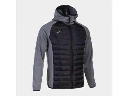 Pánská/Chlapecká softshellová bunda JOMA BERNA III SOFT SHELL MELANGE GREY BLACK