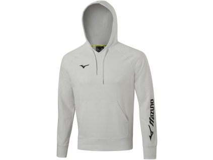 Chlapecká sportovní mikina Mizuno Ter Hoodie Jr(C)/Grey Melange (Velikost 116)