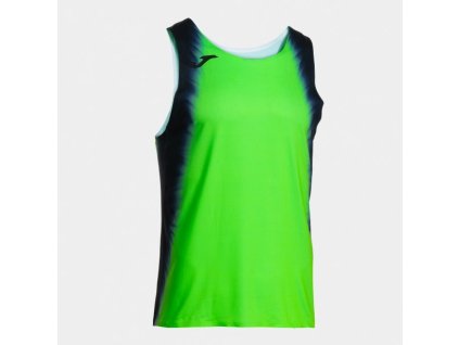 Pánské/Chlapecké sportovní tílko JOMA ELITE XI TANK TOP FLUOR GREEN NAVY (Velikost L, Barva FLUOR GREEN)
