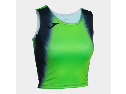 Dámský běžecký top JOMA ELITE XI TOP FLUOR GREEN NAVY (Velikost L, Barva FLUOR GREEN)
