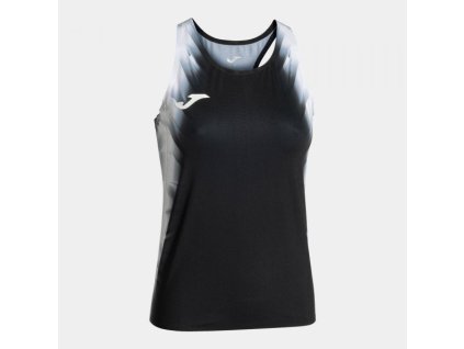 Dámské sportovní tílko JOMA ELITE XI TANK TOP BLACK WHITE (Velikost L, Barva BLACK-WHITE)